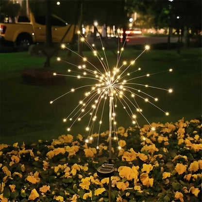 Outdoor Solar LED Fireworks Style Outdoor Light