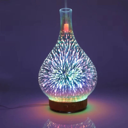 Ultrasonic Glass Essential Oil Diffuser with 3.3oz Water Tank