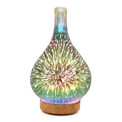 Ultrasonic Glass Essential Oil Diffuser with 3.3oz Water Tank