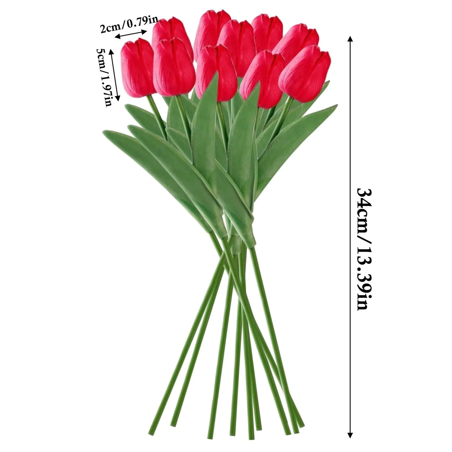 Artificial Silk Flower Arrangement Set, 10 Pieces for Indoor Display