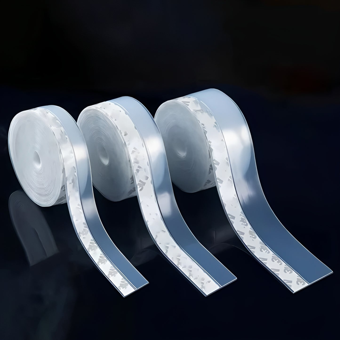 Silicone Door Gap Sealing Strip with Adhesive Backing