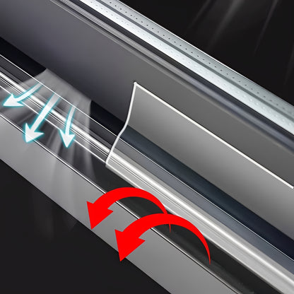 Silicone Door Gap Sealing Strip with Adhesive Backing