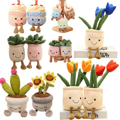 Plush Tulip Succulent Pillow for Decorative Use and Gifting