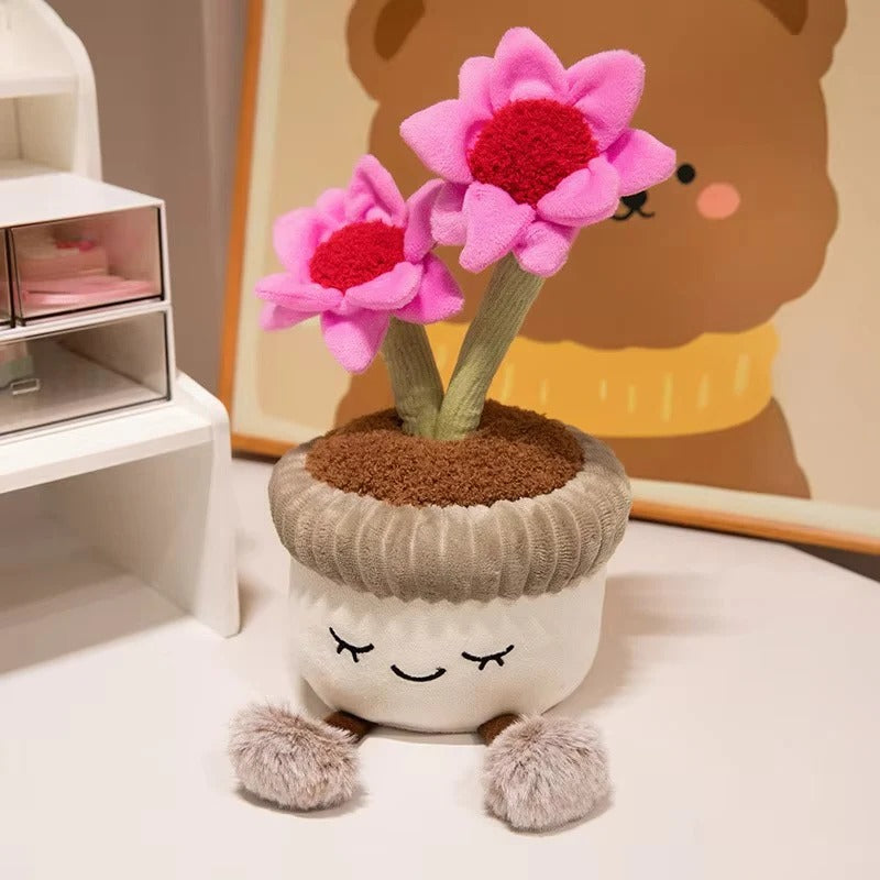 Plush Tulip Succulent Pillow for Decorative Use and Gifting