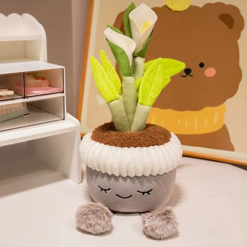 Plush Tulip Succulent Pillow for Decorative Use and Gifting