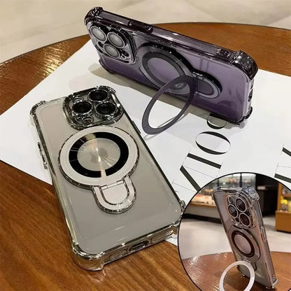 iPhone Case with Magnetic Ring and Built In Stand
