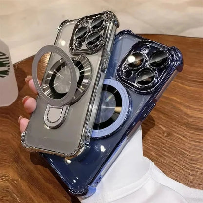 iPhone Case with Magnetic Ring and Built In Stand