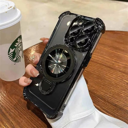 iPhone Case with Magnetic Ring and Built In Stand