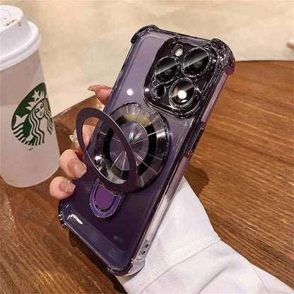 iPhone Case with Magnetic Ring and Built In Stand