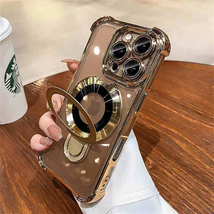 iPhone Case with Magnetic Ring and Built In Stand