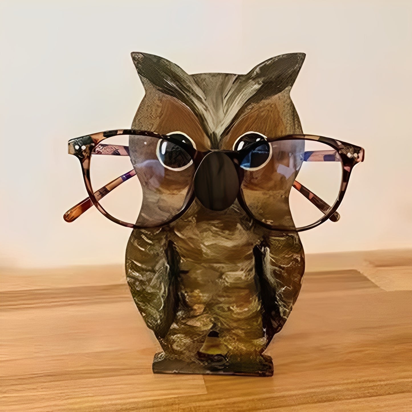 Cute Puppy Dog Wooden Glasses Holder for Desk Home and Office