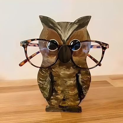Cute Puppy Dog Wooden Glasses Holder for Desk Home and Office