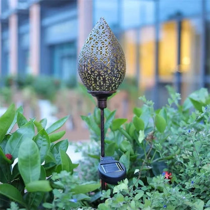 Solar Powered Water Drop Light for Garden Decoration and Environment
