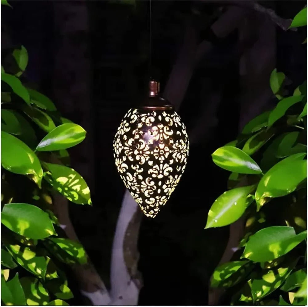 Solar Powered Water Drop Light for Garden Decoration and Environment