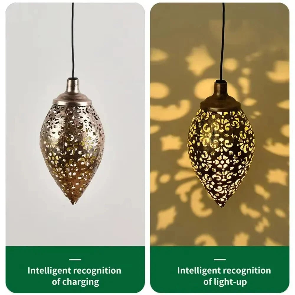 Solar Powered Water Drop Light for Garden Decoration and Environment