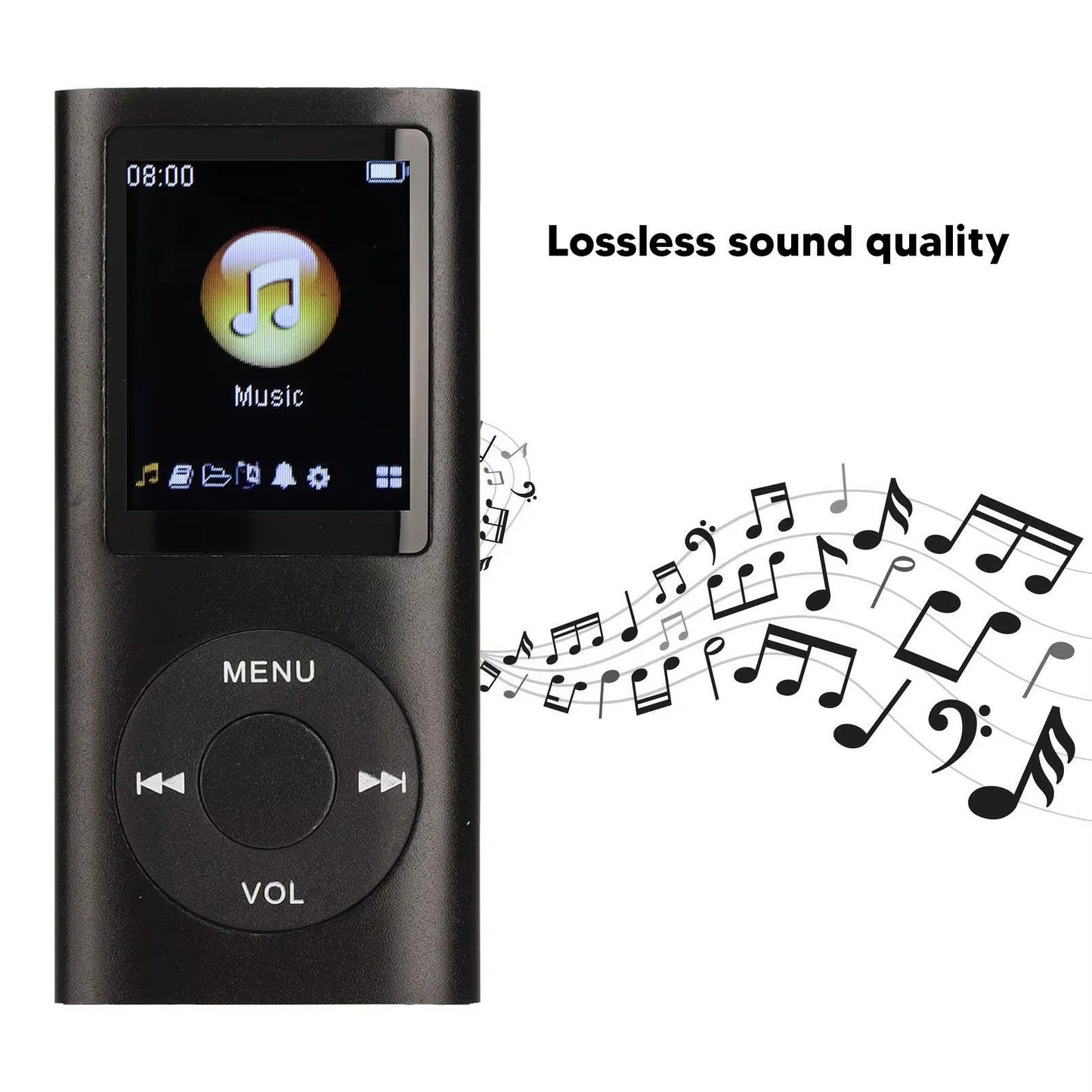 Compact Digital MP3 Player with 1.8 inch LCD Screen and Video Function