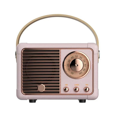 Retro Bluetooth Speaker with Subwoofer and 5.3 Wireless Connectivity for Home Decor