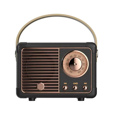 Retro Bluetooth Speaker with Subwoofer and 5.3 Wireless Connectivity for Home Decor