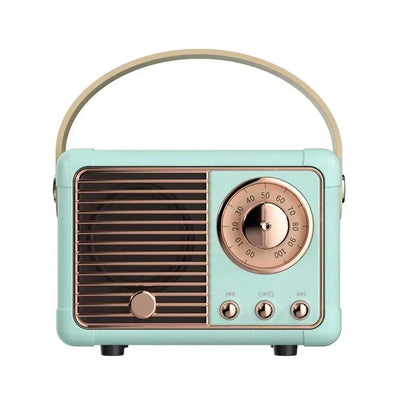 Retro Bluetooth Speaker with Subwoofer and 5.3 Wireless Connectivity for Home Decor