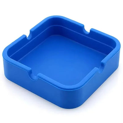 Square Silicone Ashtray with Portable Case