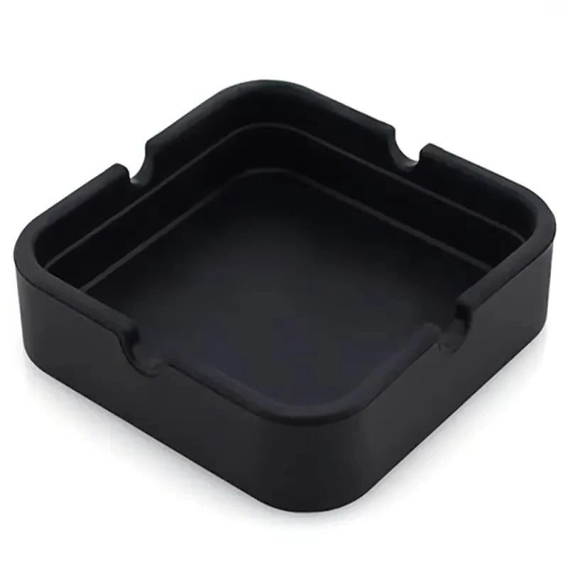 Square Silicone Ashtray with Portable Case