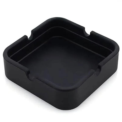Square Silicone Ashtray with Portable Case