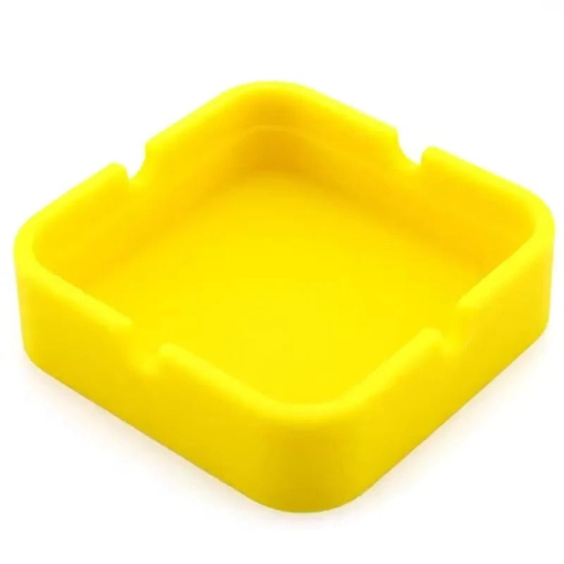 Square Silicone Ashtray with Portable Case