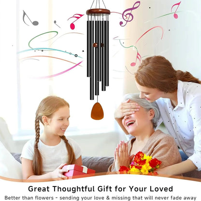 Weatherproof Aluminum and Wood Wind Chimes for Garden and Patio