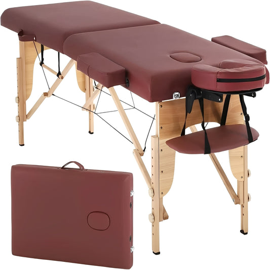 Portable Massage Table with Supportive Frame and Cushioning