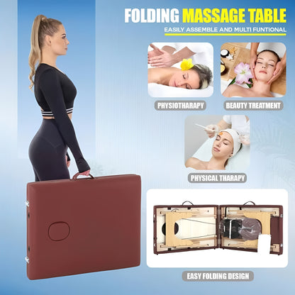 Portable Massage Table with Supportive Frame and Cushioning