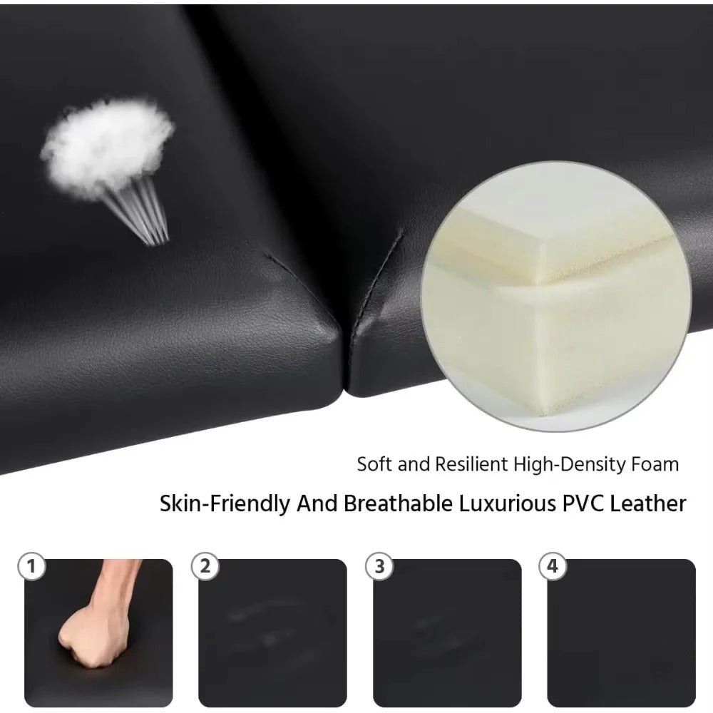 Height Adjustable Portable Massage Table and Lash Bed