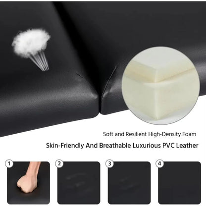 Height Adjustable Portable Massage Table and Lash Bed