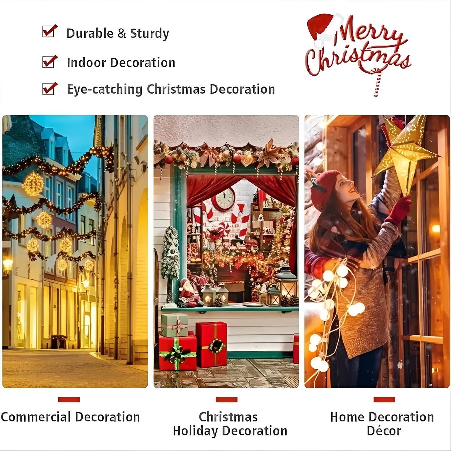 7FT Pre Lit Artificial Christmas Tree with Multicolored LED Lights