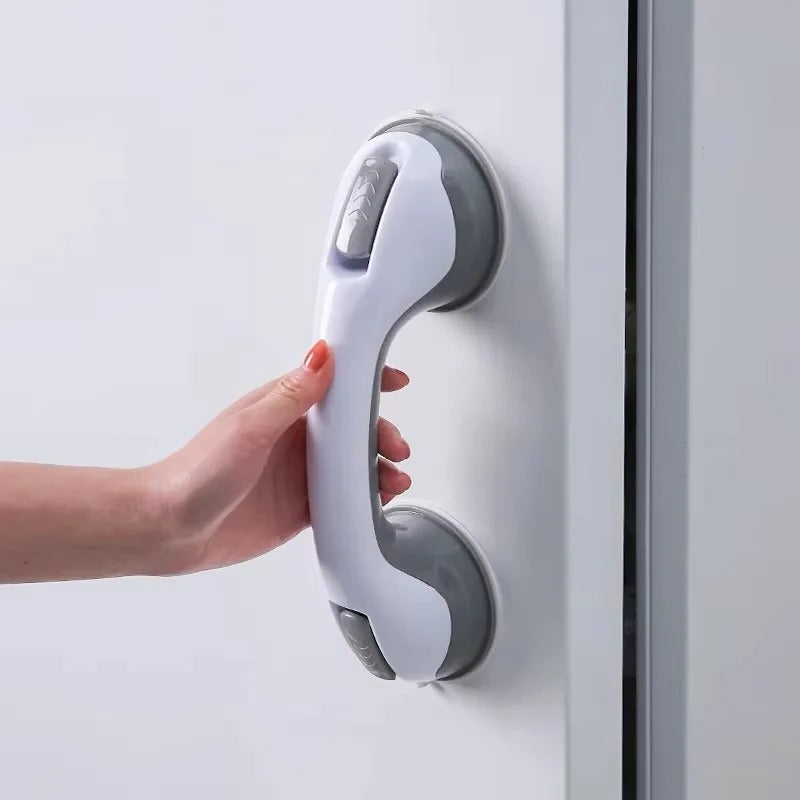 Removable Bathroom Handle with Locking Suction Cups