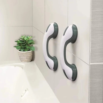 Removable Bathroom Handle with Locking Suction Cups