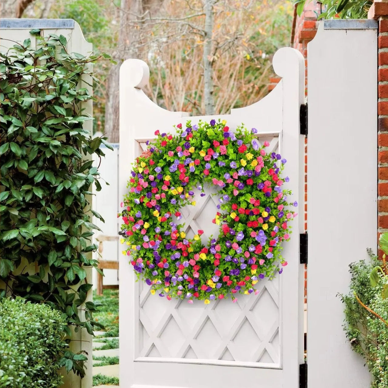 Artificial Floral Wreath for Door and Wall Decoration