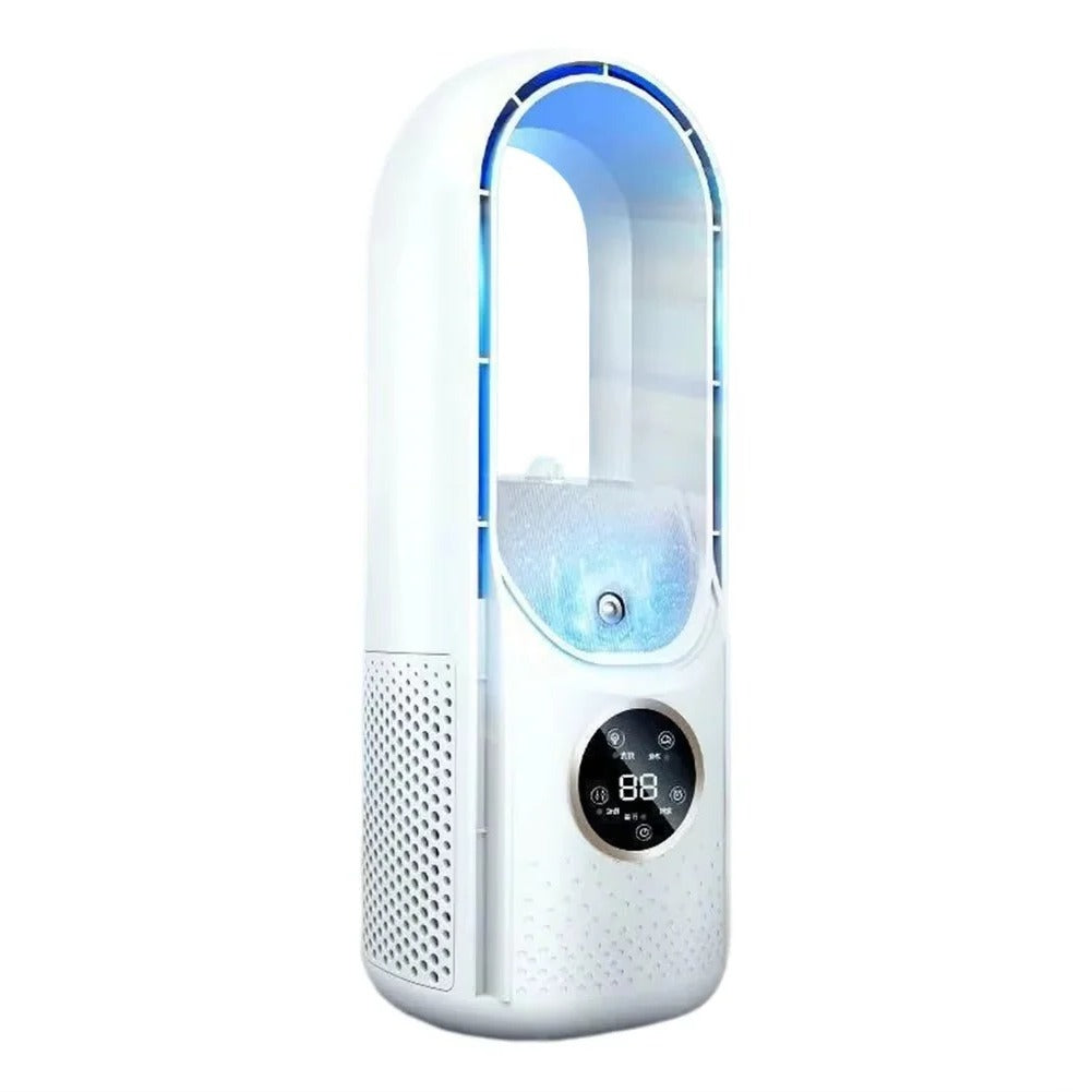 Mini USB Bladeless Fan for Desk and Bedside Air Circulation