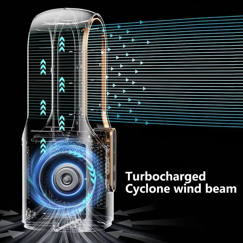 Mini USB Bladeless Fan for Desk and Bedside Air Circulation