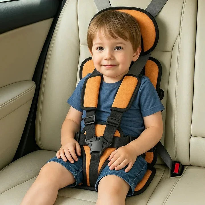 Portable Child Travel Seat and Safety Harness for Secure Vehicle Use