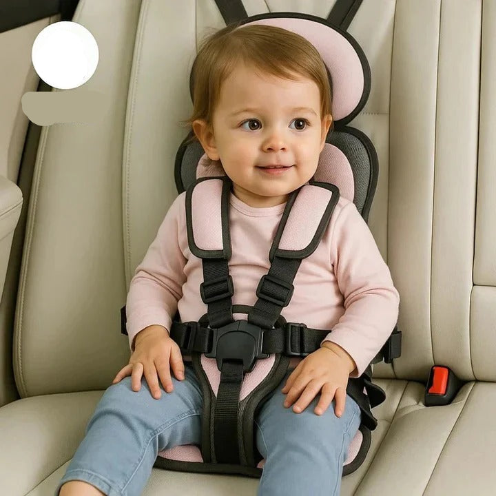 Portable Child Travel Seat and Safety Harness for Secure Vehicle Use
