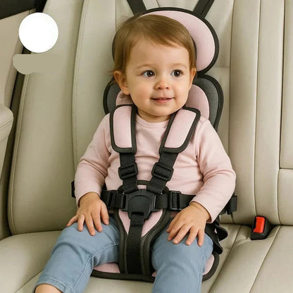 Portable Child Travel Seat and Safety Harness for Secure Vehicle Use
