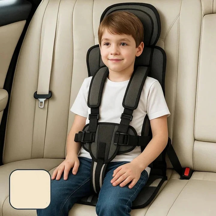 Portable Child Travel Seat and Safety Harness for Secure Vehicle Use