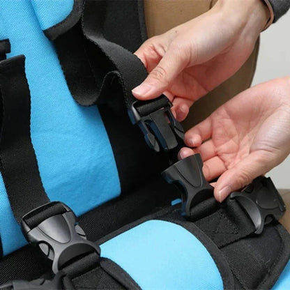 Portable Child Travel Seat and Safety Harness for Secure Vehicle Use