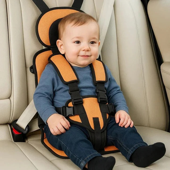 Portable Child Travel Seat and Safety Harness for Secure Vehicle Use