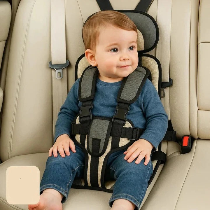 Portable Child Travel Seat and Safety Harness for Secure Vehicle Use