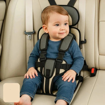 Portable Child Travel Seat and Safety Harness for Secure Vehicle Use