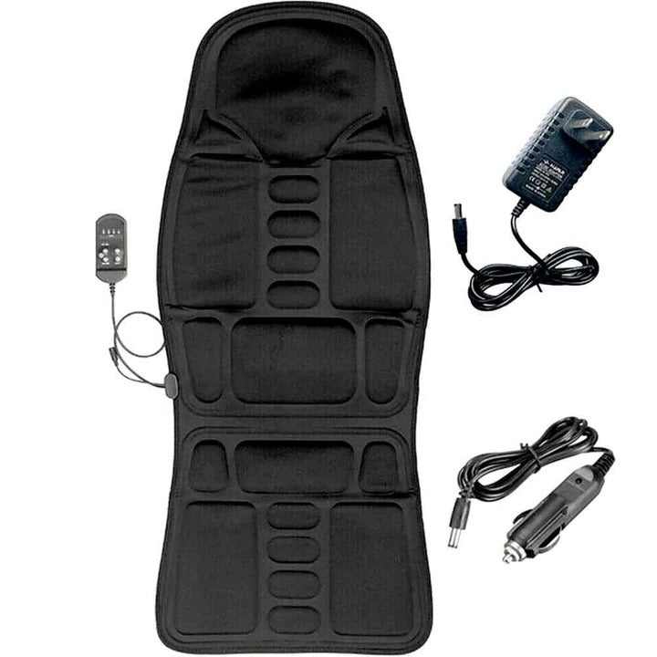 Portable Heated Massage Chair Pad with 8 Vibration Modes