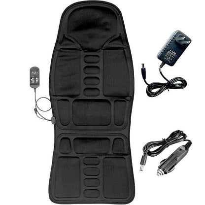Portable Heated Massage Chair Pad with 8 Vibration Modes