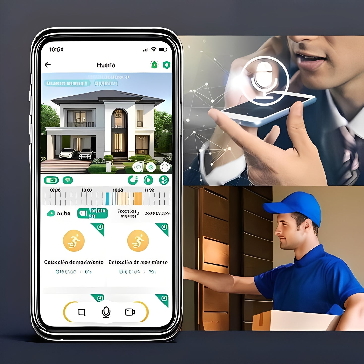 Solar Powered Outdoor Camera with Motion Detection and Audio