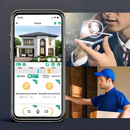 Solar Powered Outdoor Camera with Motion Detection and Audio